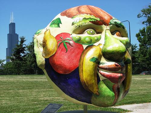 Cool Globes Chicago Veggie Face