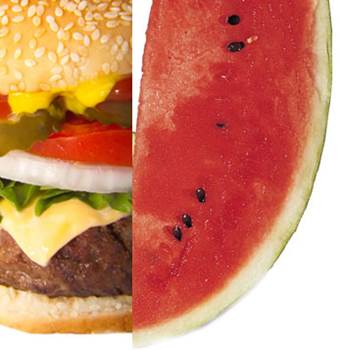 Watermelon and Hamburger