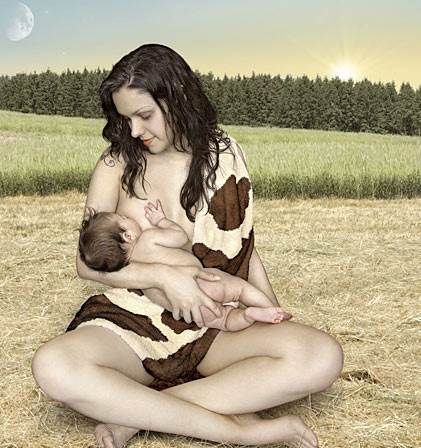 A Mother Breastfeeding Her Baby